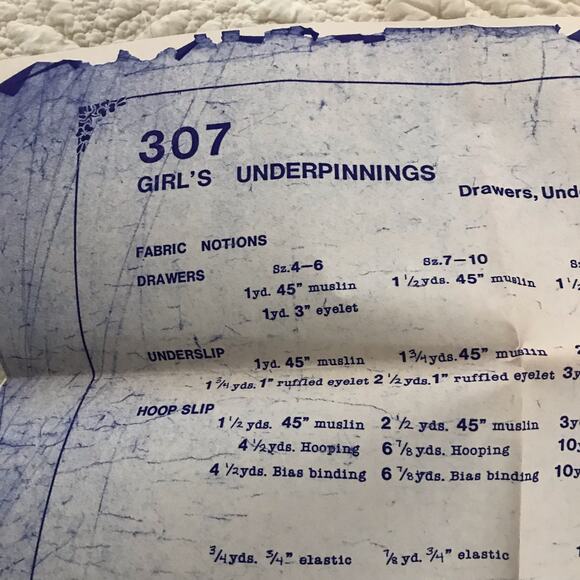 Period Impressions Sewing Pattern Girls Underpinnings *INSTRUCTIONS ONLY* - Picture 3 of 3